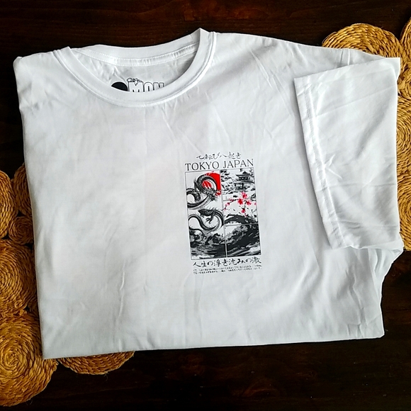 NEW 2 Monkeys Tokyo Japan all white tshirt Sz 2XL - Picture 1 of 5